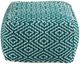 Signature Design by Ashley® Brynnsen Ivory/Teal Pouf-1