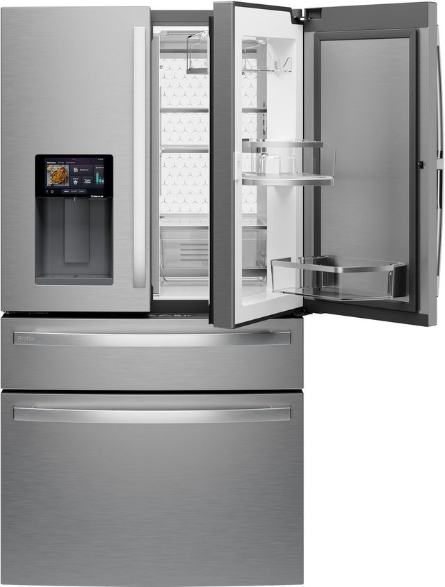 GE Profile™ ENERGY STAR® 36" 27.9 Cu. Ft. Fingerprint Resistant Stainless Steel Smart French Door Refrigerator-2