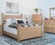 Mako Wood Furniture Natalie Antique Double Panel Bed-1