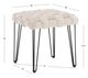 Powell® Neva Beige Square Ottoman Stool-2