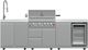 FORNO® Bulnes Series Alta Qualita White Outdoor Kitchen Kits-0