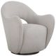 Uttermost® Wander Gray Swivel Chair-0