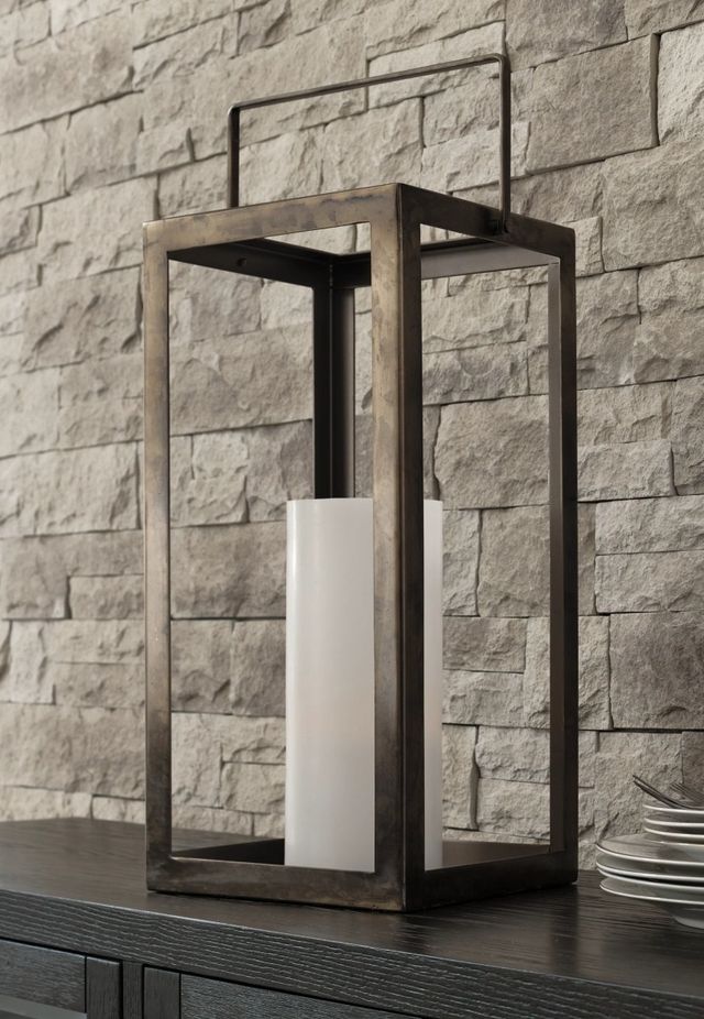 Signature Design by Ashley® Briana Antique Pewter 21" Lantern-4