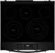 Whirlpool® 30" Black Glass Top Slide-In Electric Range with Air Cooking Technology-2