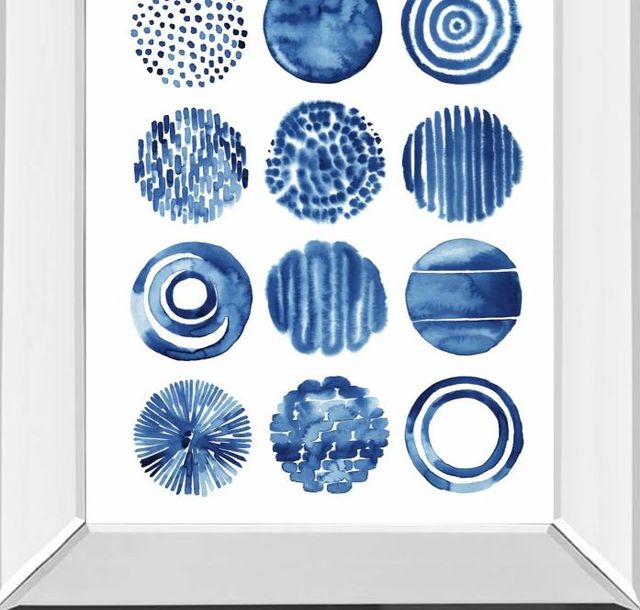 Classy Art Differing Drops I by Grace Popp Mirror Framed Wall Art-1