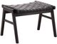 Dovetail Furniture Luisa Black Ottoman-0
