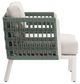 Zuo® Modern Bridgehampton White Aluminum Fabric Outdoor Accent Chair-2