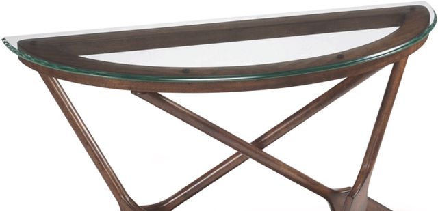 Magnussen Home® Beaufort Glass/Dark Oak Demi Sofa Table-2