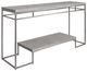 Uttermost® Clea Light Gray Wash Console Table with Brushed Nickel Base-0