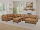 International Furniture Direct Olivo Orange Ottoman-3