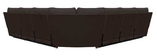 La-Z-Boy® Palmer Walnut Leather Reclining Sectional with Custom Layout Options-2