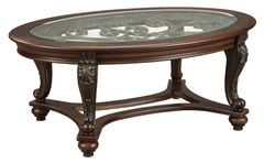 Signature Design by Ashley® Norcastle Dark Brown Oval Cocktail Table