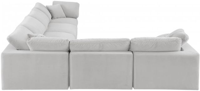 Meridian Furniture Comfy 6-Piece Cream L-Shape Sectional-3