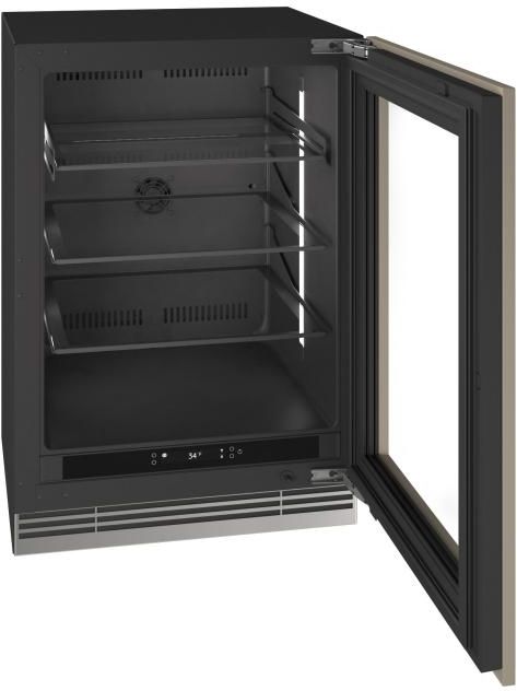 U-Line®  Home Collection 24" 5.1 Cu. Ft. Panel Ready Refrigerator with Glass Door-4