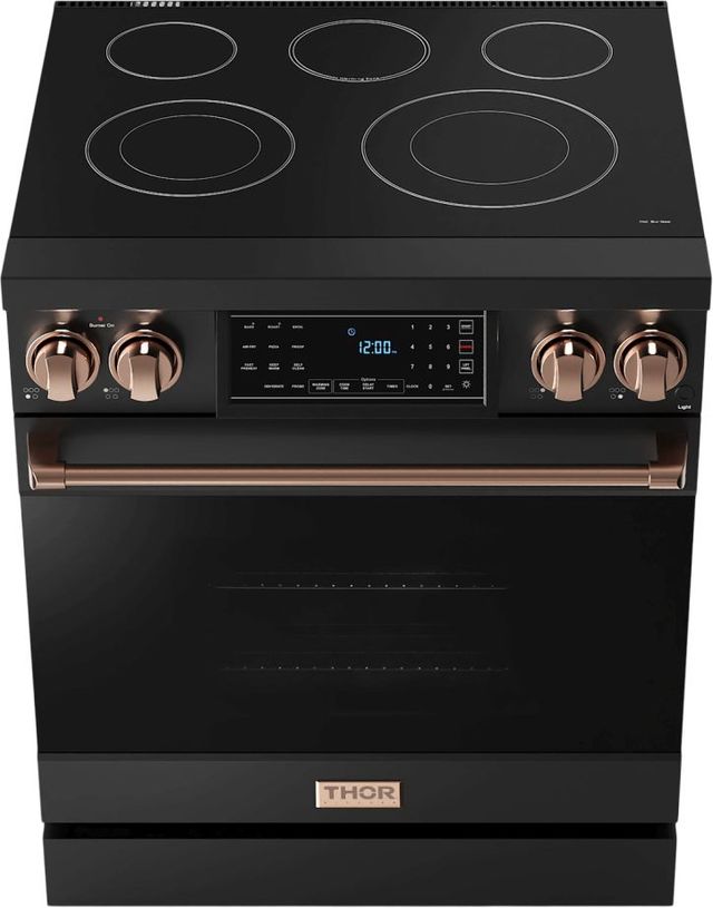 Thor Kitchen® Gordon Ramsay Series 30" Matte Black Pro Style Electric Range-1