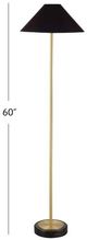 Bassett Mirror Norfolk Black/Gold Floor Lamp-1