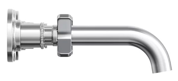 KOHLER® Castia™ Polished Chrome Wall-Mount Bathroom Sink Faucet Trim-2