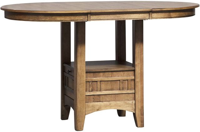 Liberty Furniture Santa Rosa II 5-Piece Antique Honey/Gray Pub Dining Set-1