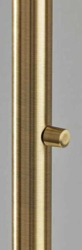 Adesso® Bowery Antique Brass Arc Floor Lamp-3