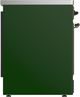 Ilve® Majestic III 30" Emerald Green Pro Style Induction Range with Triple Glass Door and Burnished Trim-4