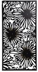 A & B Home Florentine Black/Gold Rectangular Flower Bloom Wall Decor-2