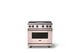 Viking® 7 Series 36" Blush Pro Style Natural Gas Range with Griddle-3