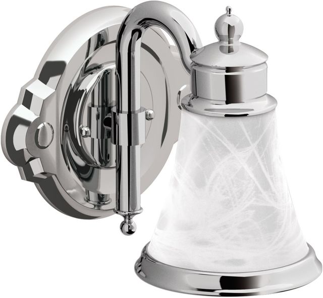 Moen® Waterhill® Chrome One Globe Bath Light-0