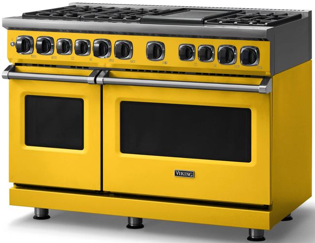 Viking® 7 Series 48" Daffodil Pro Style Dual Fuel Range-2