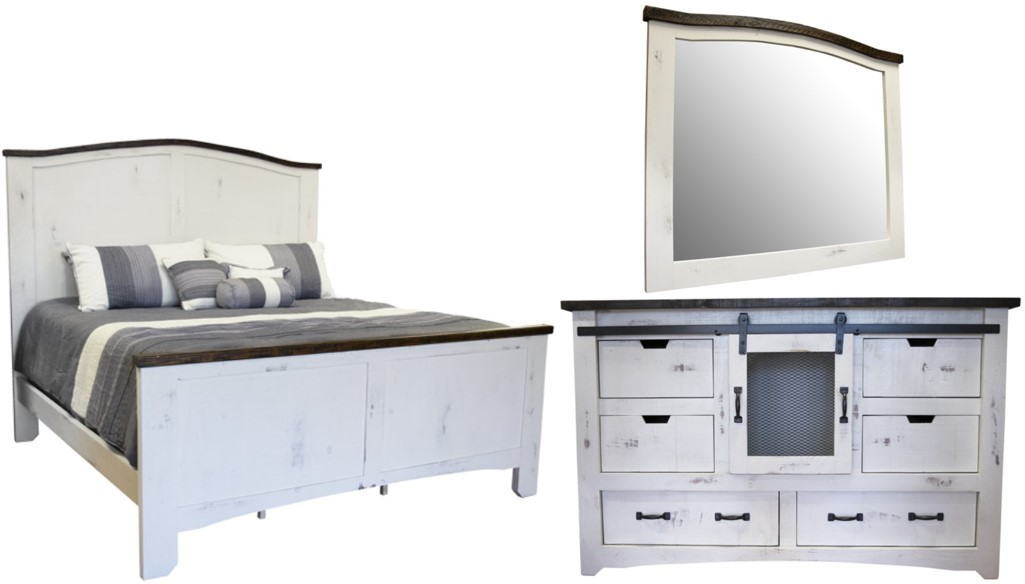 【THE MOZZ】[Premium] Hailey Linen 3 Piece Set Benchcraft® Kanwyn 4-Piece Whitewash Queen Bedroom Set