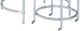 Bassett Mirror Jayden Glass Top Cocktail Table with Silver Base-2