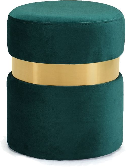 Meridian Furniture Hailey Green Velvet Stool-0