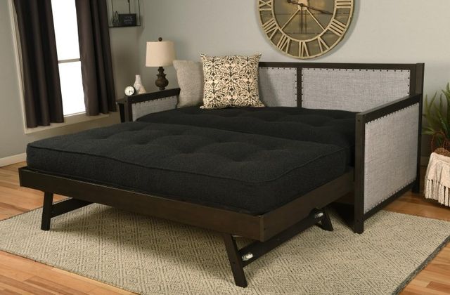 Kodiak Furniture Sloane Canton Black Black/Graystone Twin Pop Up Trundle Daybed with Mattress-2
