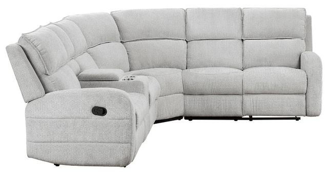 Homelegance® Thorne 3-Piece Light Gray Manual Reclining Sectional with Left Console-2