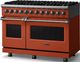 Viking® 5 Series 48" Spiced Cider Pro Style Dual Fuel (LP) Range with Polished Chrome Trim-3