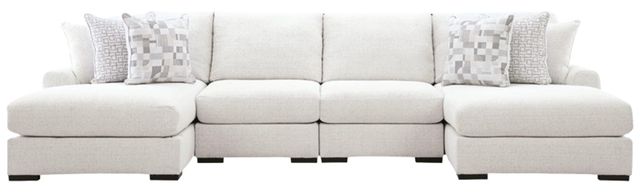 Signature Design by Ashley® Misty-Lakes 4-Piece Chalk Double Chaise Sectional-0