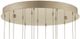 Currey & Company Giro Round Multi-Drop Painted Silver Pendant Lighting-1