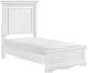 Homelegance® York White Twin Panel Bed-0