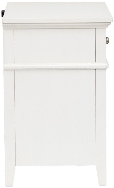 Magnussen Home® Juniper Hill Whisper White Drawer Nightstand-3