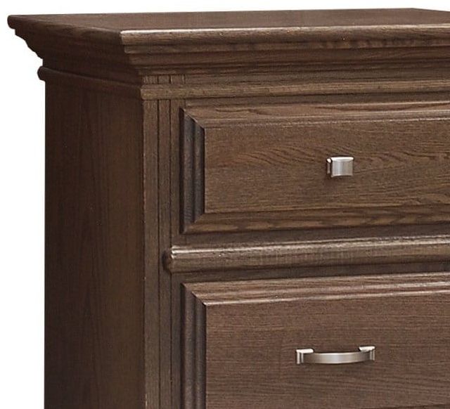 Wolfcraft Furniture McKinley Brown 2-Drawer Nightstand-2