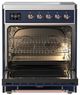 Ilve® Majestic III 30" Midnight Blue Pro Style Induction Range with Solid Door and Copper Trim-1
