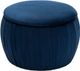 TOV Furniture Fleur Navy Velvet Storage Ottoman-1