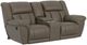 Catnapper® Sentinel Taupe Manual Reclining Loveseat with Console-0