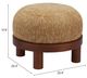 Zuo® Modern Gome Oat Yellow/Walnut Ottoman-3