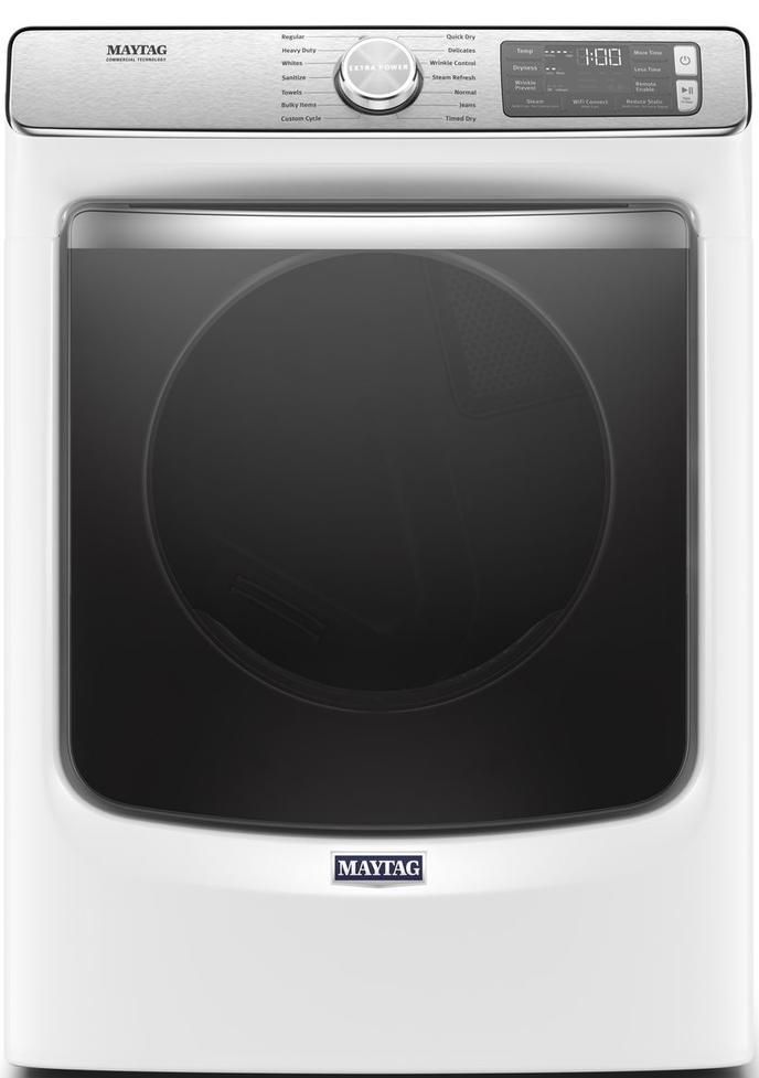 Maytag® 7.3 Cu. Ft. White Front Load Gas Dryer