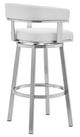 Armen Living Lorin White 30" Swivel Bar Stool-2