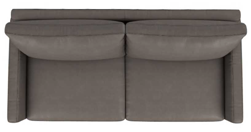 La-Z-Boy® Wilmette Greystone Leather Sofa| Langlois Furniture