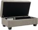 Decor-Rest® Furniture LTD Fraser Pewter Storage Ottoman-1