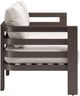 Zuo® Modern Bal Harbor Brown/White Aluminum Outdoor Sofa-2