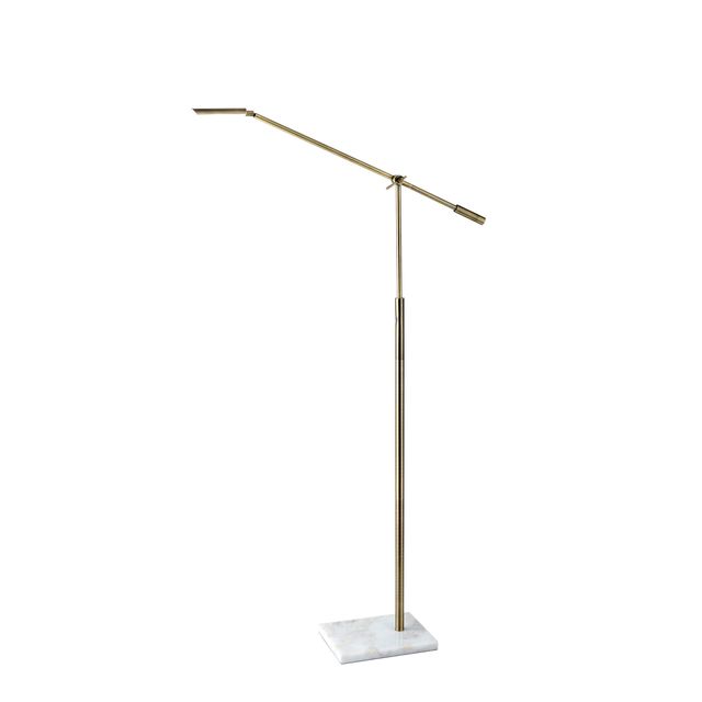 Adesso® Vera Antique Brass LED Floor Lamp-0