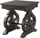 Elements International Stone 3-Piece Smokey Dark Ash Occasional Table Set-2